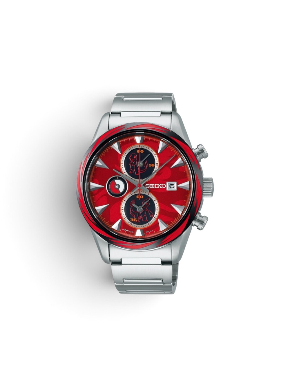 SEIKO Pokemon Special Edition SBPY159 Charizard Red Limited Solar Men's Watch
